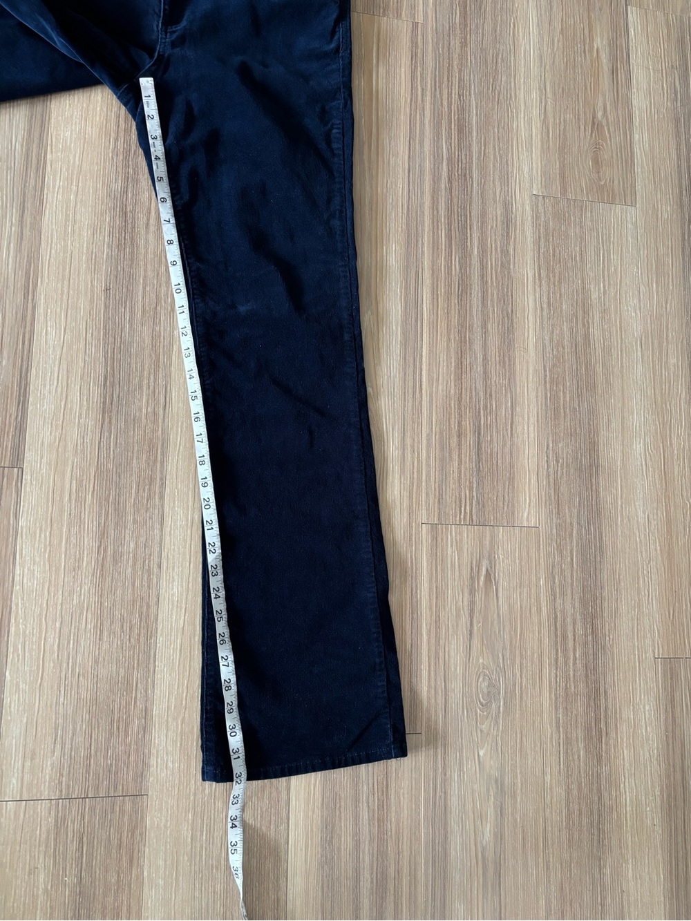 KUT from the Kloth Karen Baby Bootcut Corduroy Pants Navy Blue Womens 12 Preppy - Picture 4 of 12